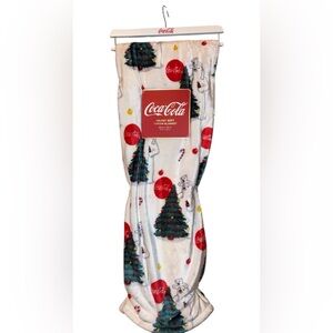 Coca-Cola Festive Blanket with Trees and Bears